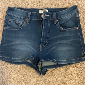 High Waisted Jean Shorts
